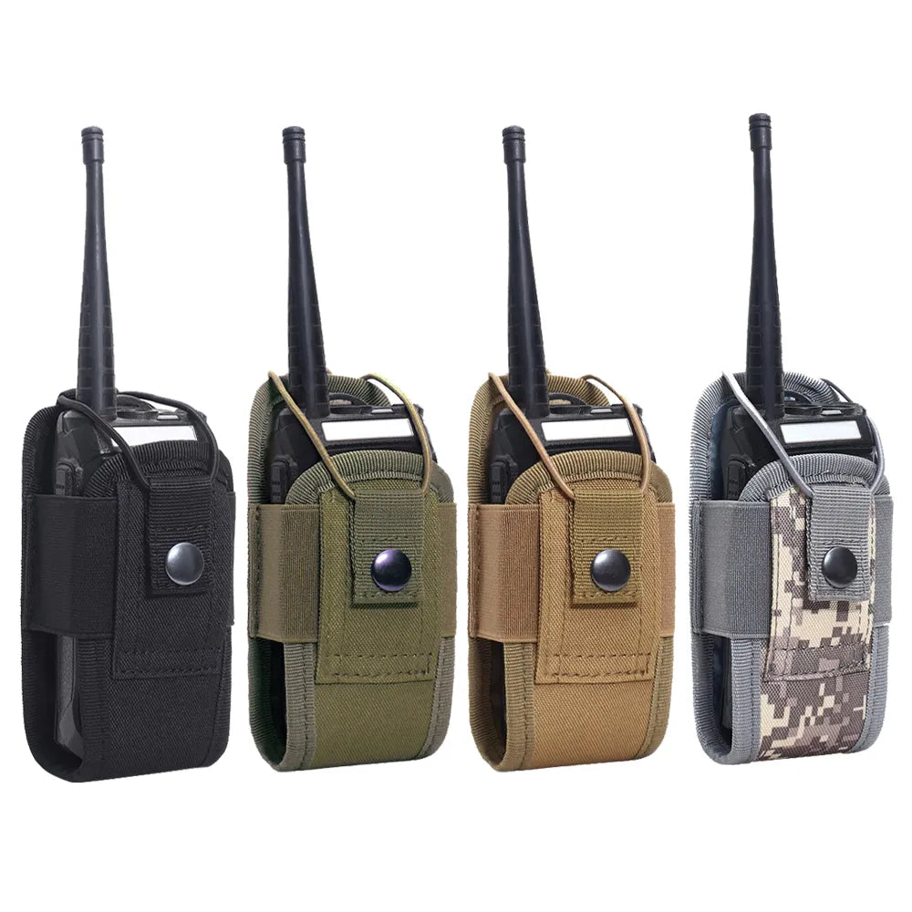 Tactical Molle Radio Pouch  Walkie Talkie Holder for Camping – EasyCampGear