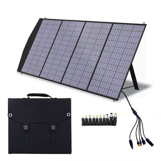 Single Crystal 200W Portable Solar Panel Kit - Compact, Lightweight, and Efficient