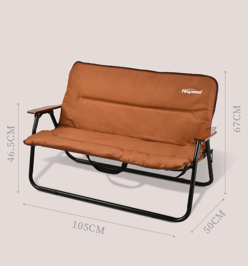 Portable Double Sitter Outdoor Kemit Chair With Cotton Pad