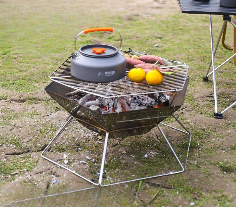 Stainless Multi-use Portable Grill For Camping