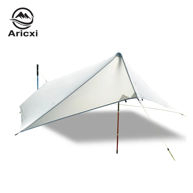Ultra Light Rain Fly Tent Tarp, Waterproof 15d Silicone Coating Nylon Camping Shelter Canopy Rainfly, Lightweight tarp