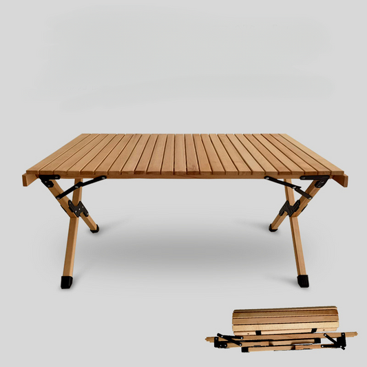 Oak Wood Folding Table For Outdoor Use